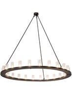 2nd Avenue Designs White 150361 - 72&#34;W Loxley 24 LT Chandelier