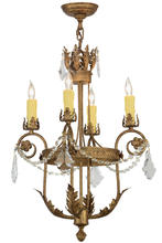 2nd Avenue Designs White 152132 - 18&#34;W Antonia 4 LT Chandelier