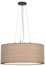 2nd Avenue Designs White 153283 - 24&#34;W Cilindro White Oak Veneer Pendant