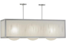 2nd Avenue Designs White 154699 - 44&#34;L Quadrato Convex 3 LT Oblong Pendant