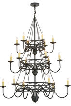 2nd Avenue Designs White 155776 - 48&#34;W Polonella 18 LT Three Tier Chandelier