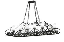 2nd Avenue Designs White 156111 - 66&#34;L Carlotta 12 LT Oblong Chandelier