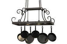 2nd Avenue Designs White 158845 - 43&#34; Long Caiden Pot Rack