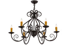 2nd Avenue Designs White 160446 - 36&#34; Wide Jenna 6 Light Chandelier