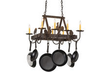 2nd Avenue Designs White 161017 - 27&#34;L Barn Animals 8 LT Pot Rack