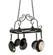 2nd Avenue Designs White 166119 - 32&#34;L Elana 2 LT Pot Rack