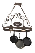 2nd Avenue Designs White 166218 - 34&#34;L Bon Appetit 2 LT Pot Rack