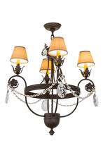 2nd Avenue Designs White 167827 - 26&#34;W Antonia 4 LT Chandelier