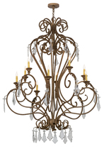 2nd Avenue Designs White 169309 - 48&#34;W Josephine 10 LT Chandelier