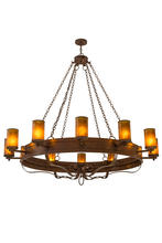 2nd Avenue Designs White 170763 - 72&#34;W Parnella 12 LT Chandelier