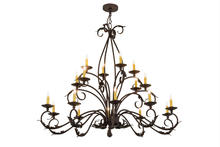 2nd Avenue Designs White 171783 - 54&#34; Long Windsor 18 Light Oblong Chandelier