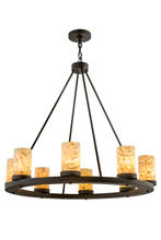 2nd Avenue Designs White 172274 - 36&#34;W Loxley Jadestone 8 LT Chandelier