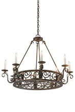 2nd Avenue Designs White 174068 - 36&#34;W Delano 8 LT Chandelier