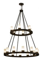 2nd Avenue Designs White 174738 - 42&#34;W Loxley 18 LT Two Tier Chandelier