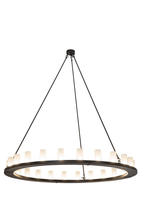 2nd Avenue Designs White 174744 - 72&#34;W Loxley 24 LT Chandelier