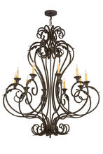 2nd Avenue Designs White 176434 - 48&#34; Wide Josephine 10 Light Chandelier