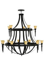 2nd Avenue Designs White 176601 - 72&#34;W Pontoise 15 LT Chandelier