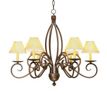 2nd Avenue Designs White 177949 - 28&#34; Wide Squire 6 Light Chandelier