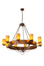 2nd Avenue Designs White 178113 - 60&#34;W Parnella 10 LT Chandelier