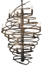 2nd Avenue Designs White 181100 - 24&#34;W Cyclone 13 LT Chandelier