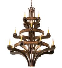 2nd Avenue Designs White 183606 - 48&#34;W Castilla 16 LT Three Tier Chandelier