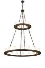 2nd Avenue Designs White 187925 - 60&#34;W Loxley 28 LT Two Tier Chandelier