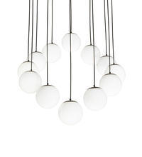 2nd Avenue Designs White 189714 - 40&#34; Wide Bola Cascading Pendant