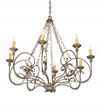 2nd Avenue Designs White 193952 - 42&#34;W Rachelle 8 LT Chandelier