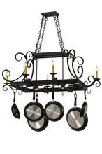 2nd Avenue Designs White 195226 - 50"L Caiden 6 LT Pot Rack