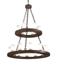 2nd Avenue Designs White 197989 - 36&#34; Wide Loxley 18 LT Two Tier Chandelier