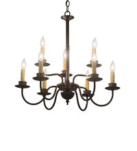 2nd Avenue Designs White 199600 - 24&#34; Wide Ean 2 Tier 9 LT Chandelier