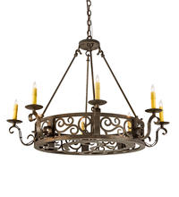 2nd Avenue Designs White 200078 - 36&#34; Wide Delano 8 Light Chandelier