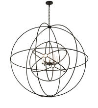 2nd Avenue Designs White 202102 - 60&#34; Wide Atom Enerjisi 8 Light Chandelier