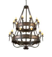 2nd Avenue Designs White 204204 - 56&#34; Wide Costello 20 Light Two Tier Chandelier