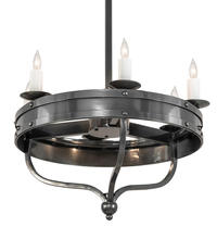 2nd Avenue Designs White 215651 - 30&#34; Wide Parnella 6 Light Chandelier