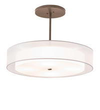 2nd Avenue Designs White 216022 - 30&#34; Wide Cilindro Textrene Pendant