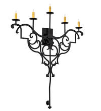 2nd Avenue Designs White 216227 - 36&#34; Wide Fleur de Lys 5 Light Wall Sconce