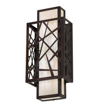 2nd Avenue Designs White 217647 - 8&#34; Wide Quadrato Rich Umador Wall Sconce