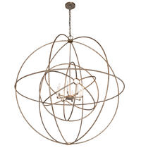 2nd Avenue Designs White 219211 - 60&#34; Wide Atom Enerjisi 8 Light Chandelier