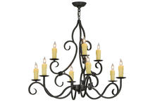 2nd Avenue Designs White 228942 - 36" Wide Clayton 9 Light Chandelier