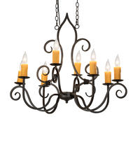 2nd Avenue Designs White 231962 - 36&#34; Long Clifton 8 Light Oblong Chandelier