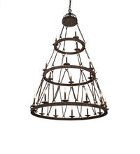 2nd Avenue Designs White 233991 - 54&#34; Wide Lakeshore 21 Light Three Tier Chandelier