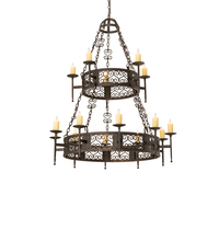 2nd Avenue Designs White 242818 - 48&#34; Wide Toscano 15 Light Two Tier Chandelier