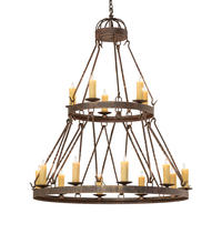 2nd Avenue Designs White 243691 - 48&#34; Wide Lakeshore 15 Light Two Tier Chandelier