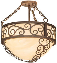 2nd Avenue Designs White 243696 - 16&#34; Wide Lilliana Inverted Pendant