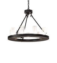 2nd Avenue Designs White 245878 - 30&#34; Wide Loxley 9 Light Chandelier