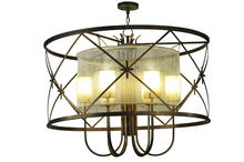 2nd Avenue Designs White 249906 - 48&#34; Wide Penelope 6 Light Pendant