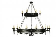 2nd Avenue Designs White 51056 - 64&#34; Wide Warwick 18 Light Two Tier Chandelier