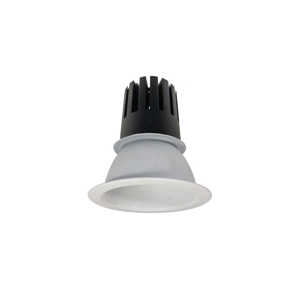 4&#34; Sapphire III Round Open Reflector, 3500lm, 4000K, Flood Optic, Matte Powder White