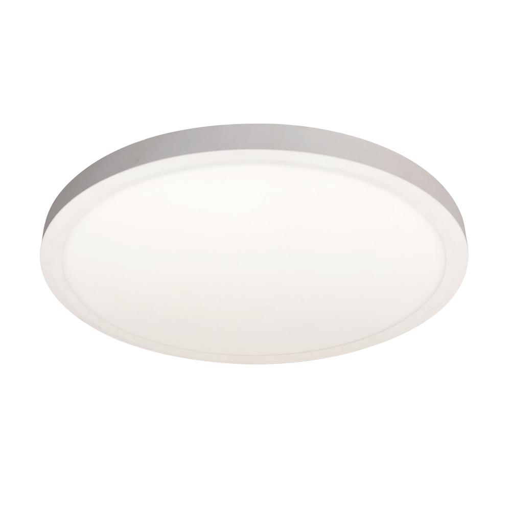 16&#34; ELO Surface Mounted LED, 2200lm / 20W, 4000K, 90+ CRI, 120V Triac/ELV or 277V Non-Dimming,